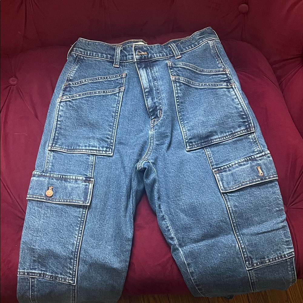 Madewell Blue Cargo Pants